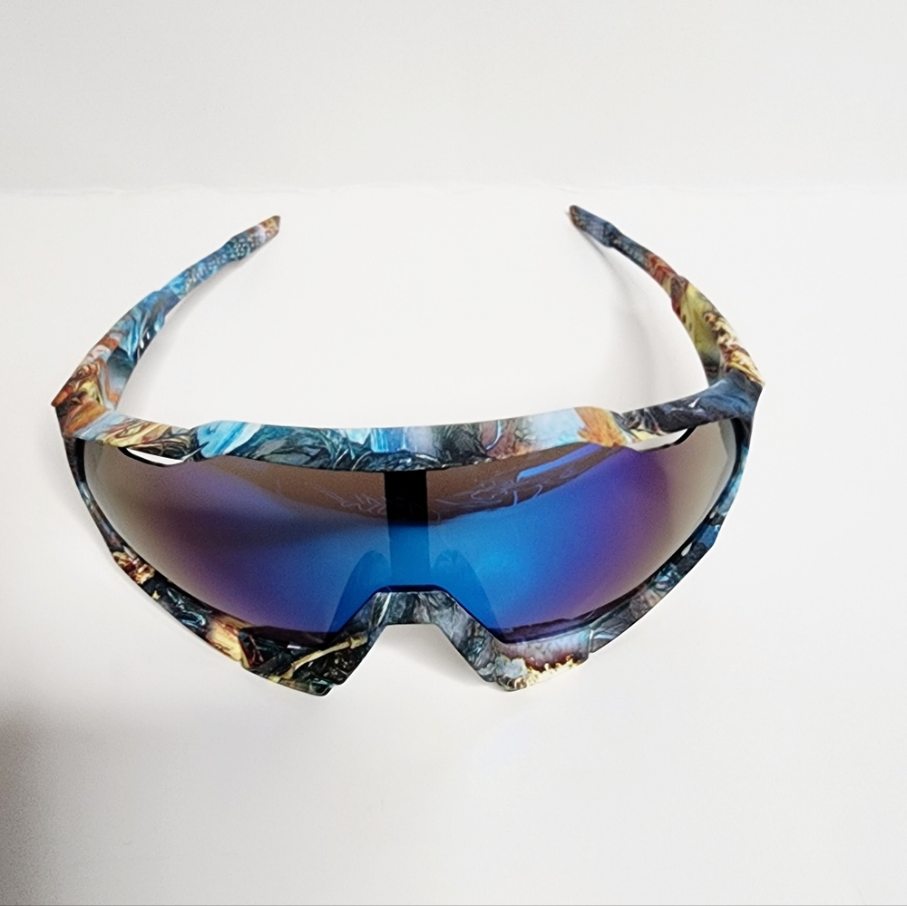 All-Season Wrap Sunglasses | Mirrored Lenses | Vented - Picture 1 of 7
